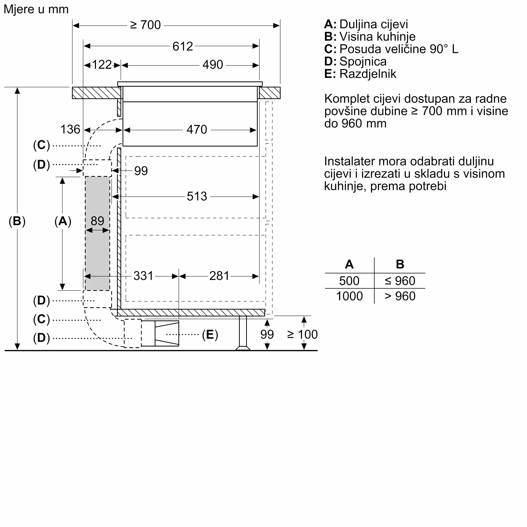 BOSCH Indukcijska ploča sa integrisanom haubom od 70 cm bez okvira PVQ731H26E - Image 12