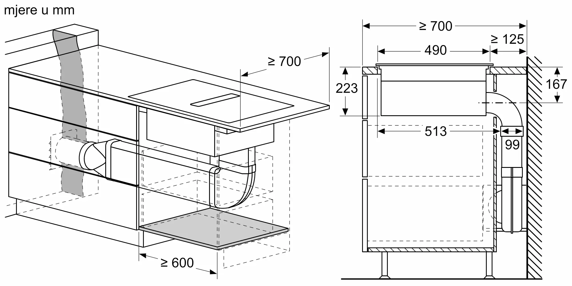BOSCH Indukcijska ploča sa integrisanom haubom od 70 cm bez okvira PVQ731H26E - Image 10