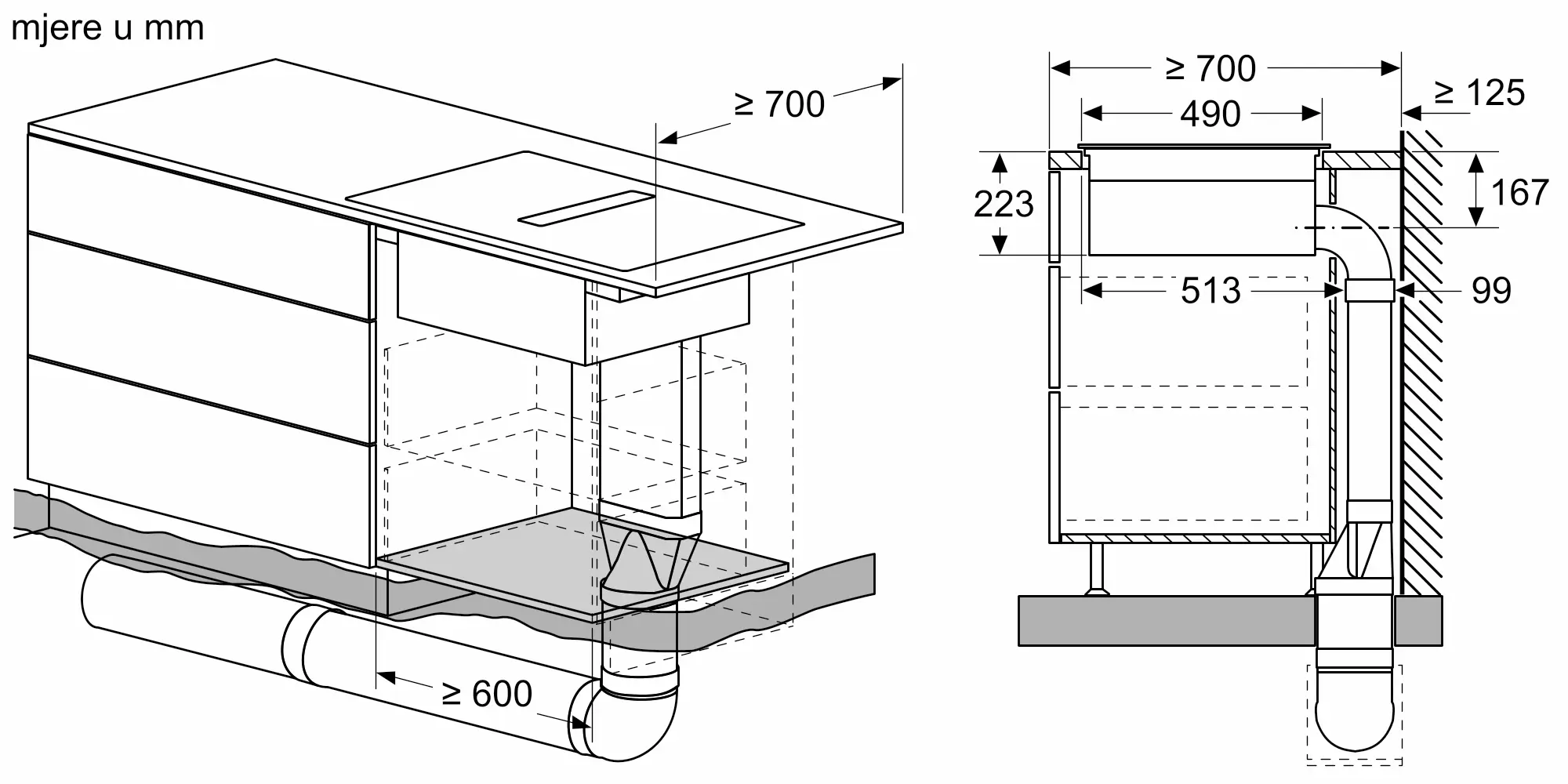 BOSCH Indukcijska ploča sa integrisanom haubom od 70 cm bez okvira PVQ731H26E - Image 6